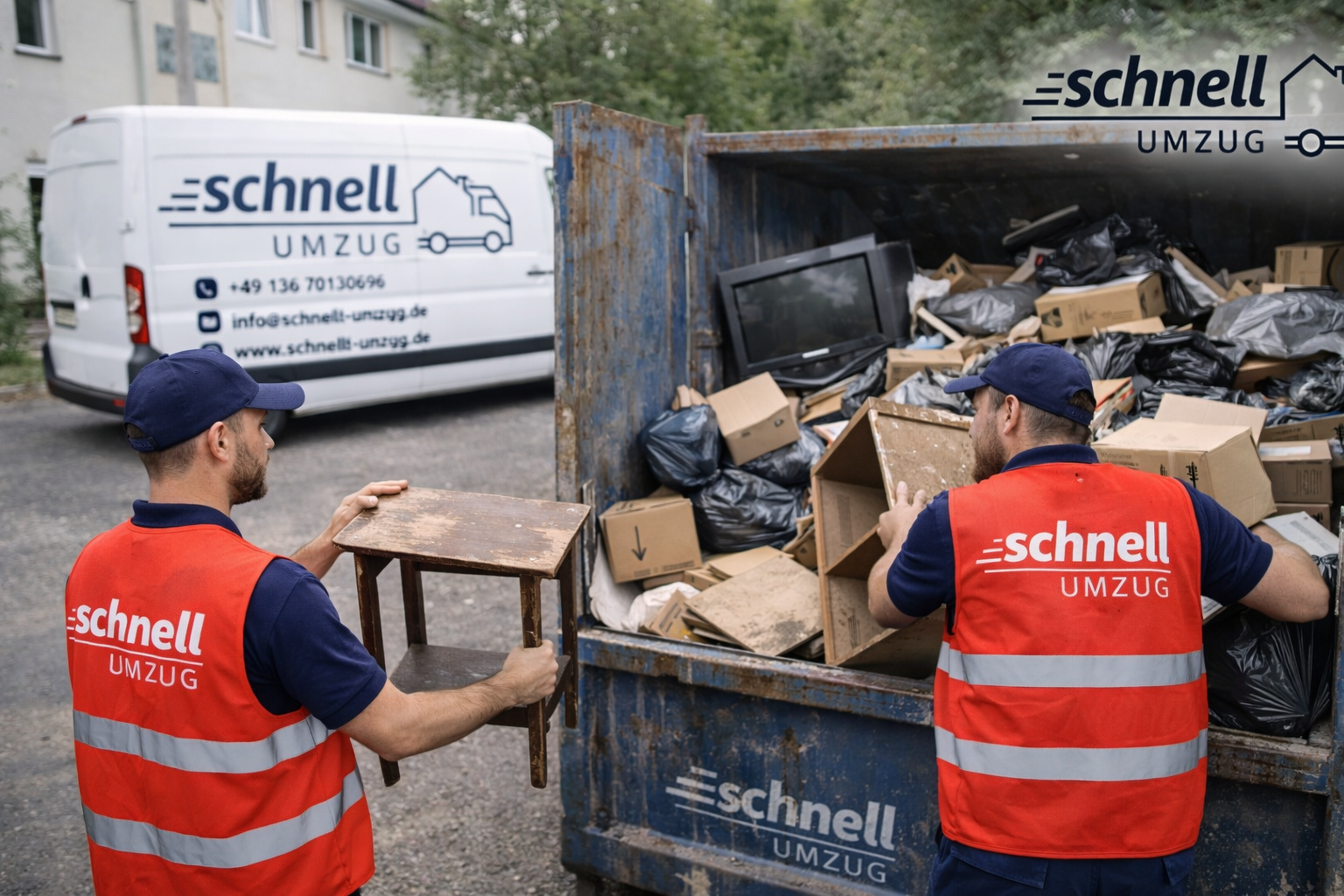 Zusätzliche Entrümpelungsarbeiten beim Umzug